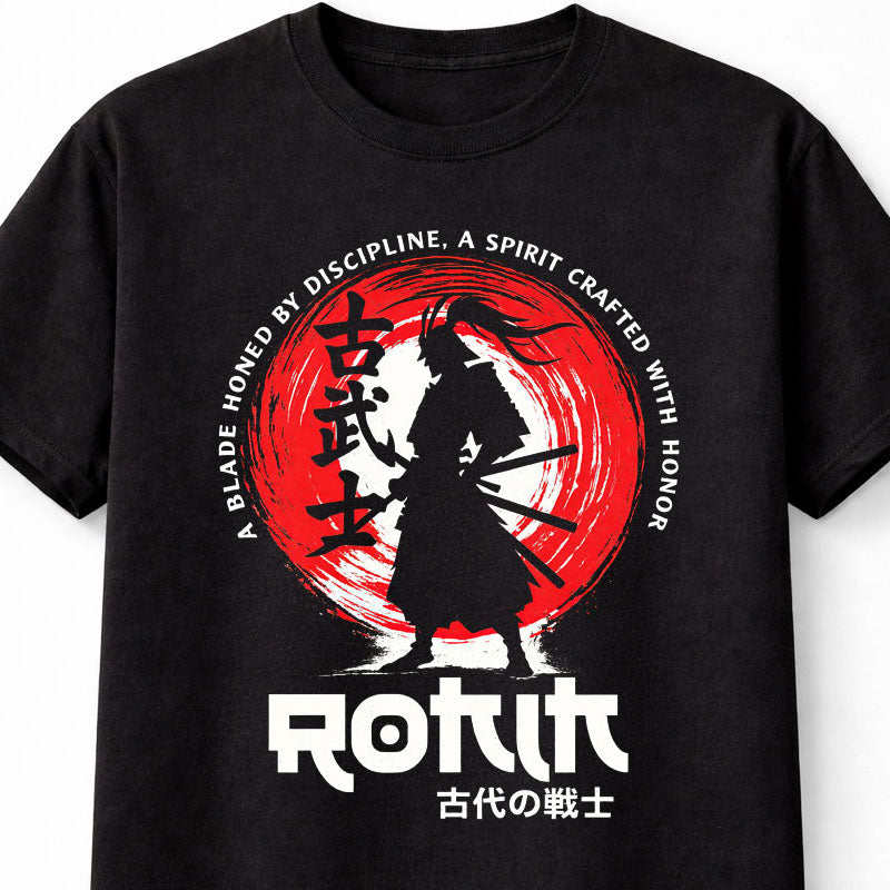 Samurai Ronin Warrior Graphic Unisex T Shirt Japanese Sword Art Adults & Kids Unisex T-Shirt