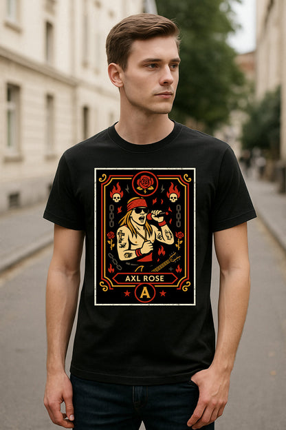 Guns N’ Roses Axl Rose Retro Rock Unisex T-Shirt Classic Band Tee