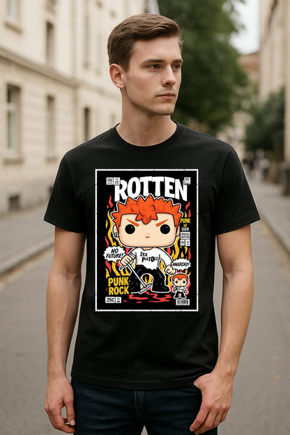 Johnny Rotten Anarchy in the UK Punk Funko Pop Style Unisex T-Shirt