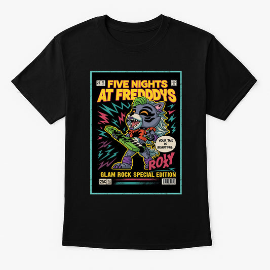 Five Nights at Freddy’s Roxanne Wolf Unisex T-Shirt – Glam Rock Security Breach Tee