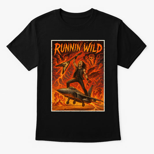 Airbourne – Runnin’ Wild Unisex T-Shirt Hard Rock Band Merch Tee