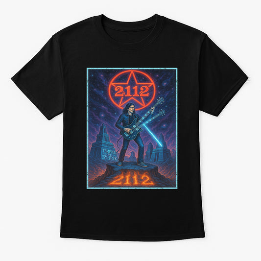 Rush – 2112 Unisex T-Shirt Progressive Rock Band Merch Tee