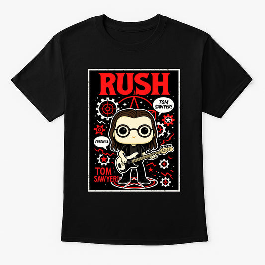 Rush Tom Sawyer Progressive Rock Funko Pop Style Unisex T-Shirt