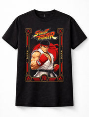 Street Fighter Ryu Karate Martial Arts Fighting Game Black Unisex T-Shirt