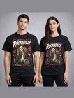 Rockabilly Skeleton Hot Rod Rock N Roll Retro Graphic Unisex T-Shirt