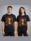 Rockabilly Skeleton Pin Up Gothic Retro Tattoo Unisex T-Shirt
