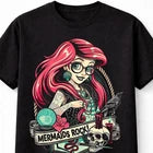 Mermaid Pinup Little Sea Gothic T-Shirt Rockabilly Dark Fairy Tale Unisex T-Shirt