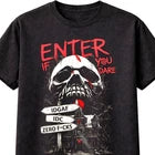 Enter If You Dare Skull Horror T Shirt Gothic Dark Unisex T-Shirt