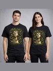 Medusa Skeleton Goddess Snake Gothic Mythology Unisex T-Shirt