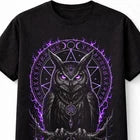 Owl Witchcraft Occult Moon Gothic Raven Black Unisex T-Shirt