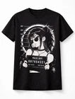 Anime Mugshot Girl Bubble Gum Gothic Manga Graphic Unisex T-Shirt