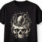 Kraken Skull Octopus Gothic Horror Ocean Graphic Unisex T-Shirt