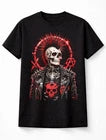 Punk Skull Mohawk Skeleton Anarchy Gothic Rock Graphic Unisex T-Shirt