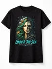 Under The Sea Mermaid Skeleton Ocean Fantasy Skull Art Unisex T-Shirt