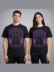 Black Cat Witchcraft Occult Pagan Moon Gothic Black Unisex T-Shirt