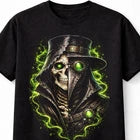 Plague Doctor Skeleton Gothic Horror Steampunk Unisex T-Shirt