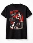 Hot Rod Honey Rockabilly Pin Up Classic Car Graphic Unisex T-Shirt
