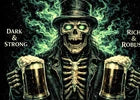 Skeleton T-Shirt Stout Beer Gothic Horror Unisex Black Graphic Tee