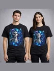 Mermaid Skull Ocean Gothic Fantasy Graphic Unisex T-Shirt
