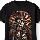 Skeleton Ringmaster Circus Gothic Carnival Horror Unisex T-Shirt