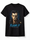 Floor It Rockabilly Skeleton Hot Rod Greaser Skull Graphic Unisex T-Shirt