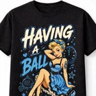Tattoo Princess Cinderella Pin Up Retro Fairytale Graphic Unisex T-Shirt