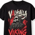 Valhalla Viking Skull Warrior Norse Mythology Raven Unisex T-Shirt