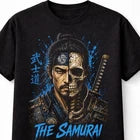he Samurai Skeleton Warrior Katana Bushido Japanese Art Unisex T-Shirt