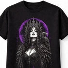 Raven Queen Gothic Witch Dark Fantasy Moon Crow Graphic Unisex T-Shirt