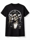 Rockabilly Skull Rock n Roll Greaser Retro Graphic Unisex T-Shirt