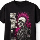 Nothing Lasts Nothing Matters Punk Skull Mohawk Anarchy Unisex T-Shirt