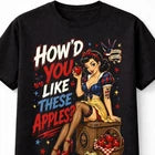 Tattoo Apple Princess PinUp Snow White Rockabilly Retro Fairytale Unisex T-Shirt