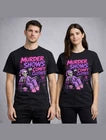 Murder Shows True Crime Skeleton Funny Graphic Unisex T-Shirt