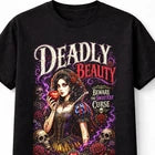 Deadly Beauty Snow White Gothic Skull Roses Fairy Tale Unisex T-Shirt