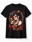 Anime Lollipop Girl Red Black Manga Gothic Graphic Unisex T-Shirt