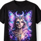 Fairy Skeleton Butterfly Gothic Fantasy Celestial Skull Unisex T-Shirt
