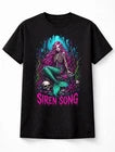Siren Song Gothic Mermaid Skeleton Horror Fantasy Unisex T-Shirt