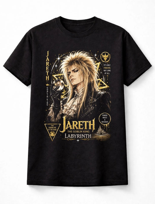 Labyrinth Jareth Goblin King Fantasy Movie Graphic Unisex T-Shirt