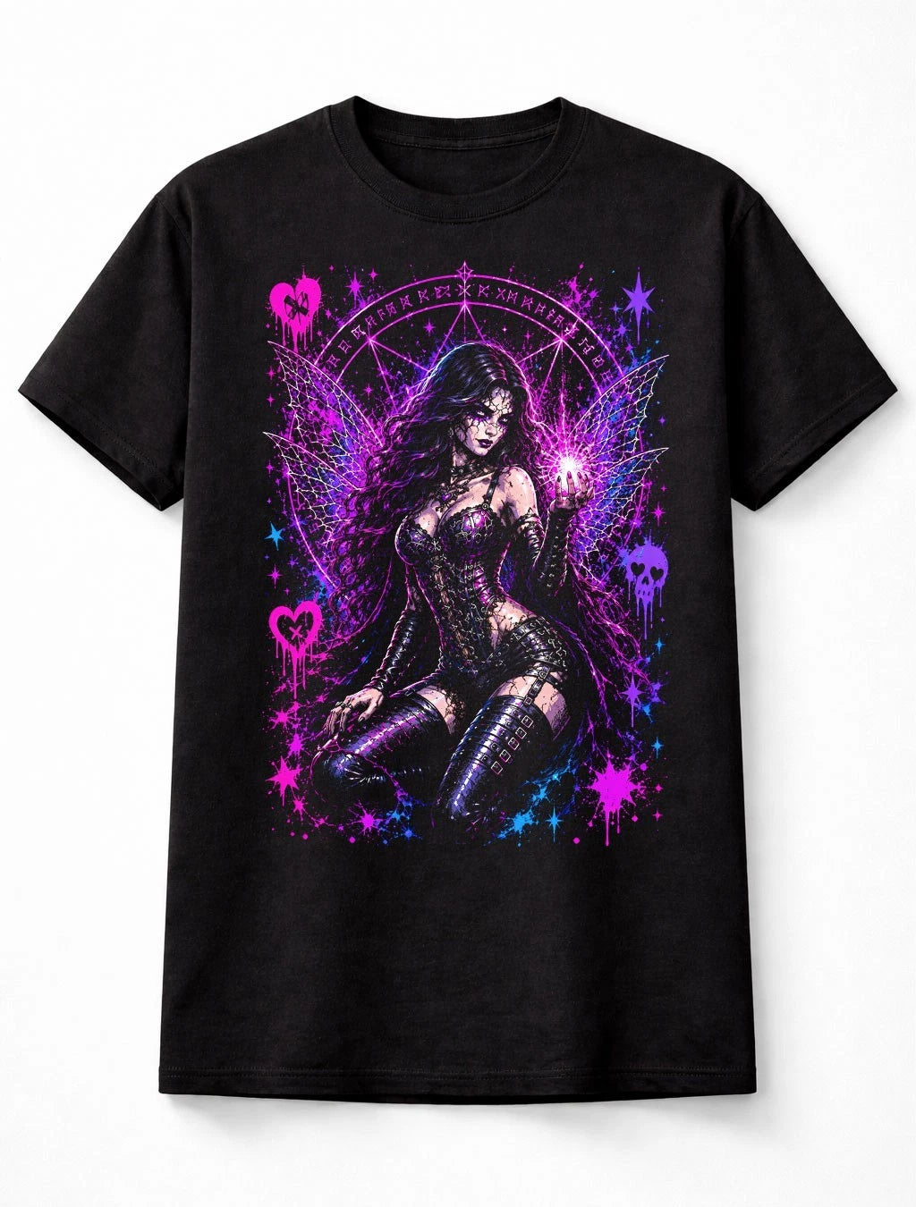 Fairy Witch Magic Fantasy Gothic Graphic Unisex T-Shirt