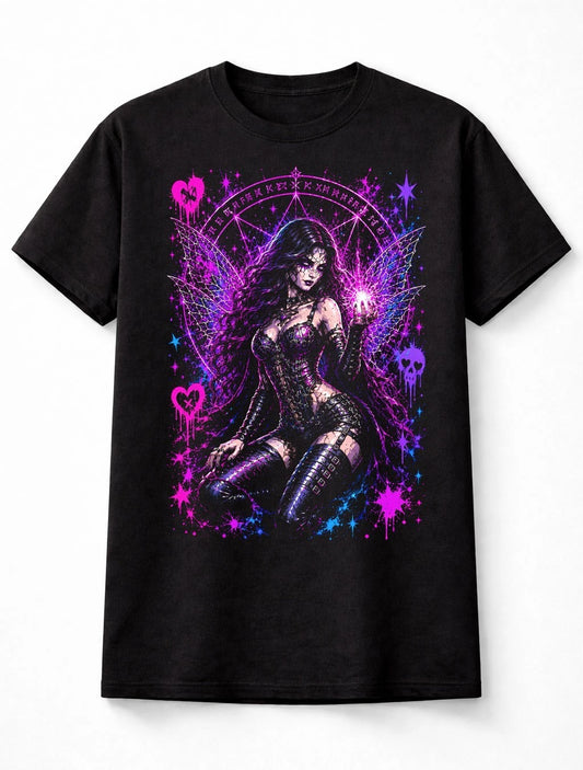 Fairy Witch Magic Fantasy Gothic Graphic Unisex T-Shirt
