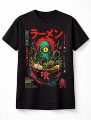 Ramen Cthulhu Octopus Kaiju Japanese Horror Manga Unisex T-Shirt
