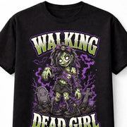 Walking Dead Girl Zombie Gothic Halloween Horror Unisex T-Shirt
