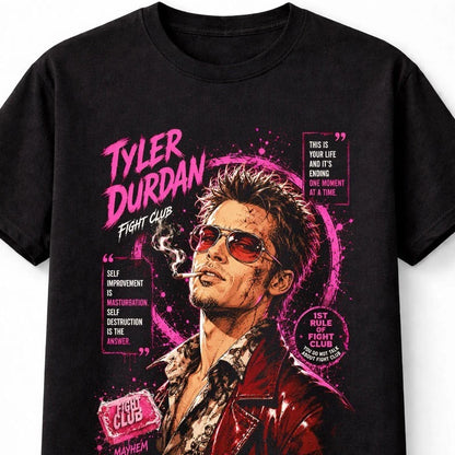 Fight Club Tyler Durden Movie Graphic Retro Unisex T-Shirt