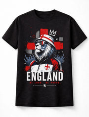 England Lion World Cup Football Supporter St George Flag Graphic Unisex T-Shirt