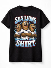 England Sea Lions On A Shirt Three Lions World Cup Football Fans Unisex T-Shirt