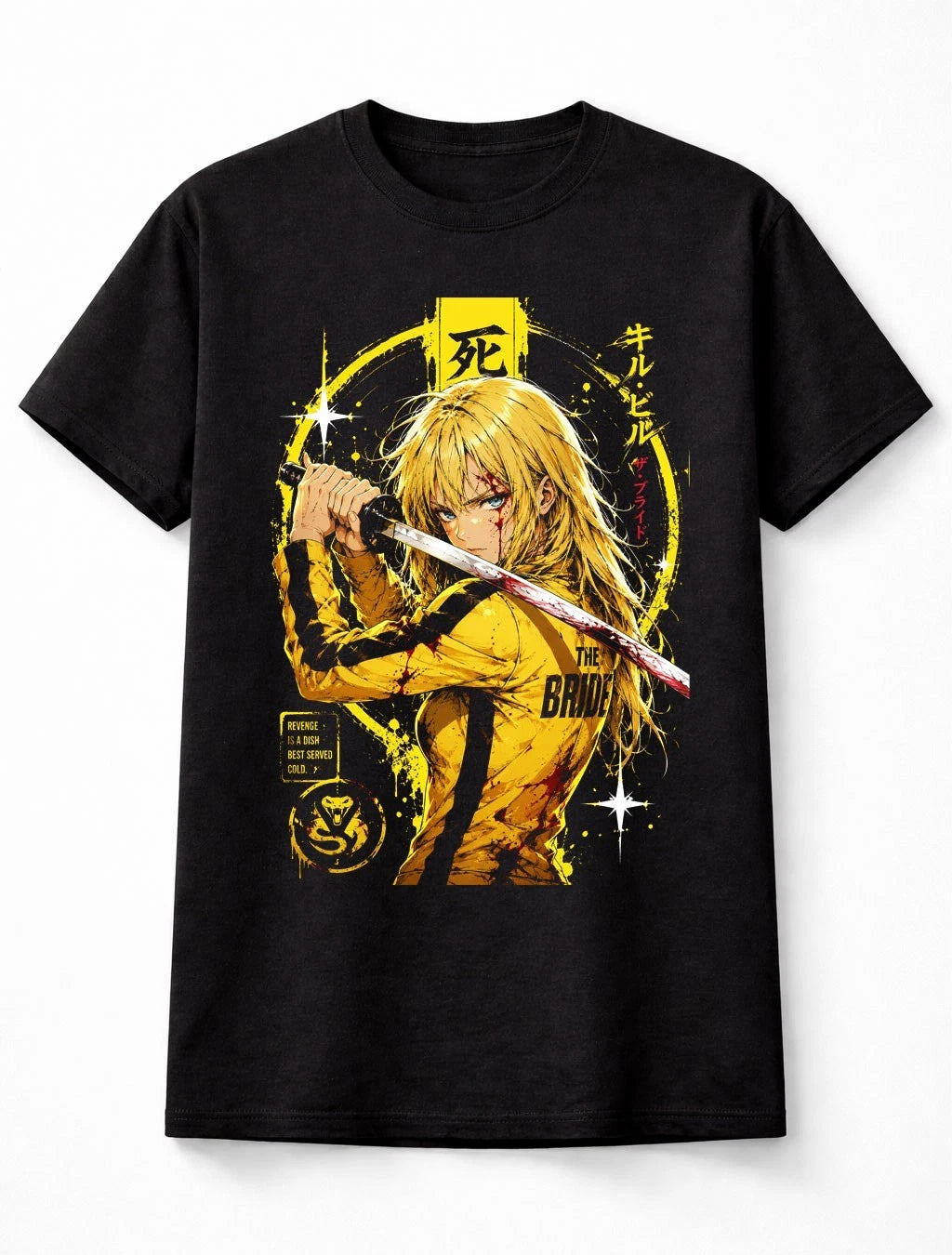 Anime The Bride Kill Bill Movie Samurai Revenge Graphic Unisex T-Shirt