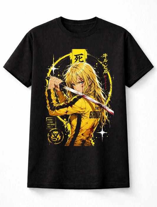 Anime The Bride Kill Bill Movie Samurai Revenge Graphic Unisex T-Shirt