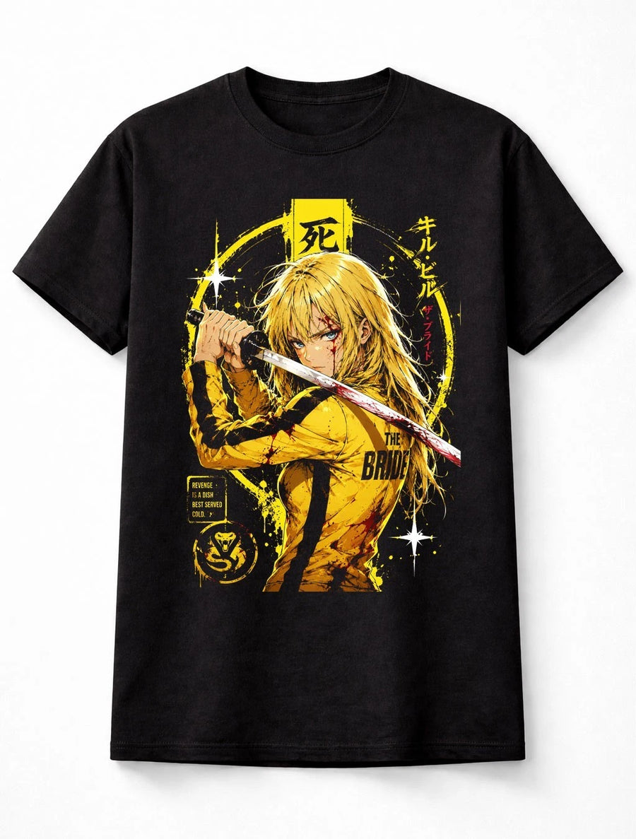 Anime The Bride Kill Bill Movie Samurai Revenge Graphic Unisex T-Shirt