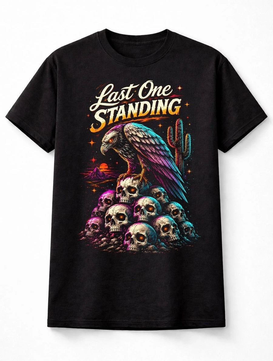 Last One Standing Eagle Skull Desert Graphic Unisex T-Shirt