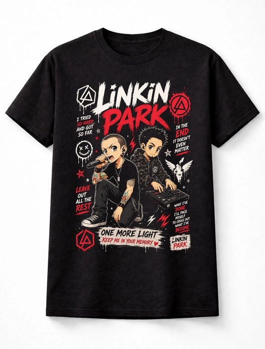 Linkin Park Chester Bennington Mike Shinoda Rock Band Graphic Unisex T-Shirt
